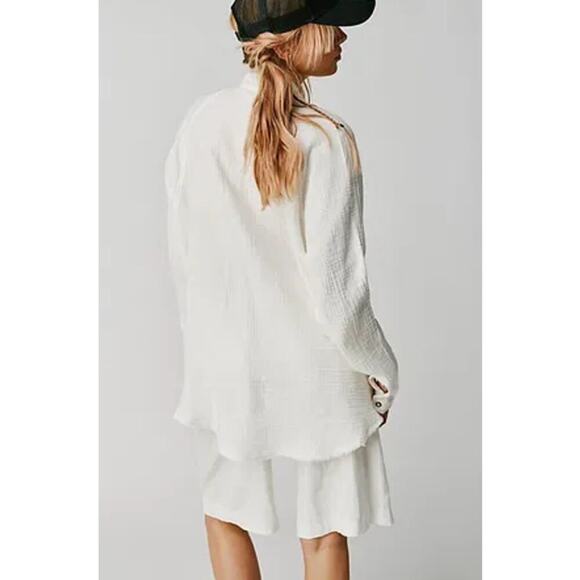 We The Free - Summer Daydream Button Down Shirt Size M - Picture 3 of 15